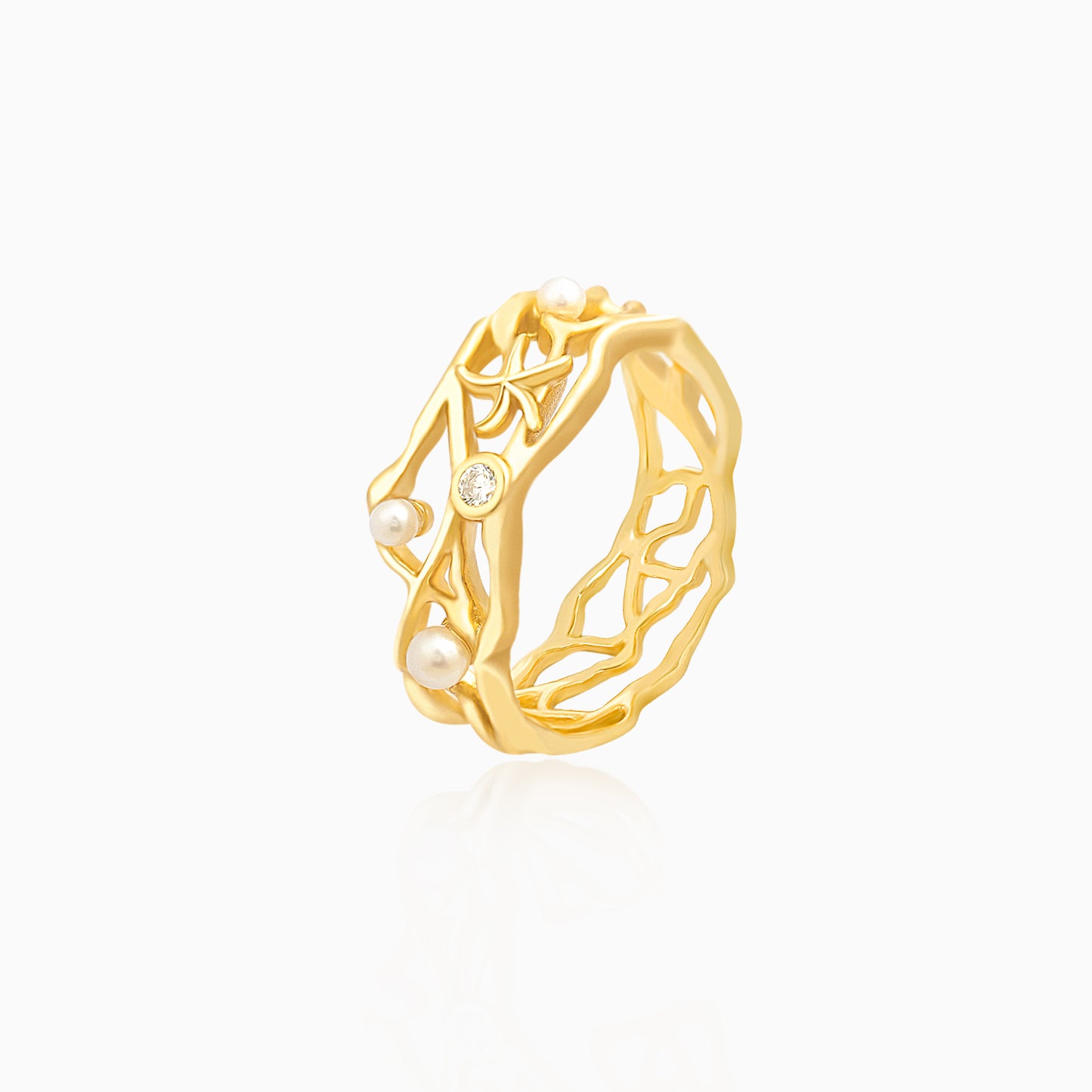 Hollowing Coral Ring