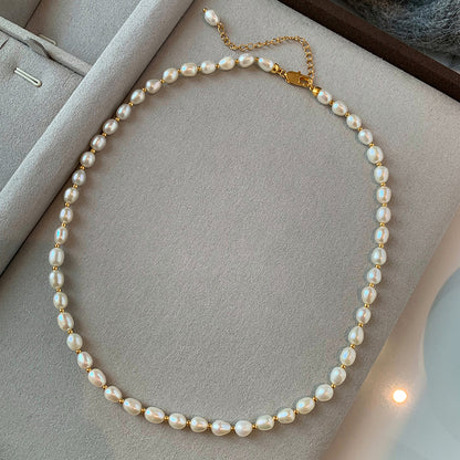 Fresh Pearl Gold Plated Necklace