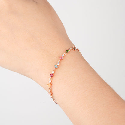 Rainbow Symphony Tourmaline Bracelet