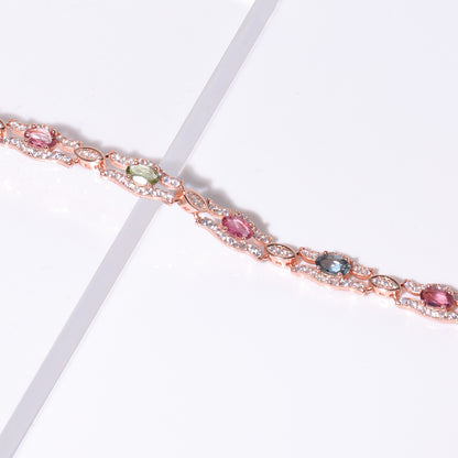 Rainbow Brilliance Tourmaline Bracelet