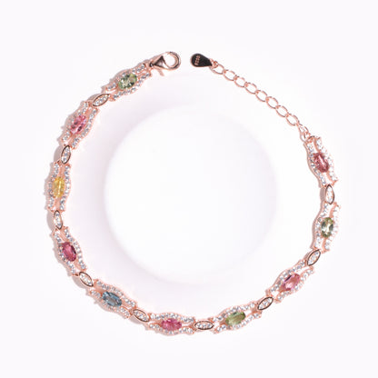 Rainbow Brilliance Tourmaline Bracelet