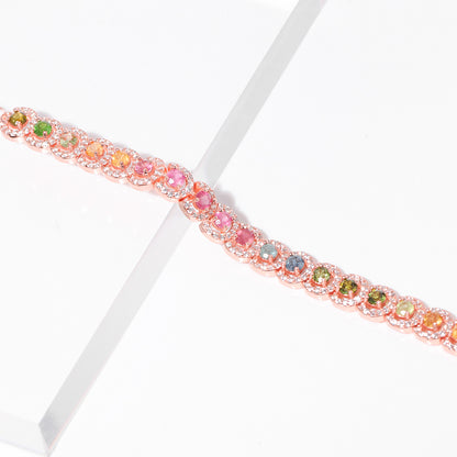 Galaxy Irregular Circle Tourmaline Bracelet