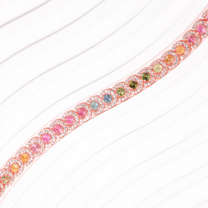 Galaxy Irregular Circle Tourmaline Bracelet