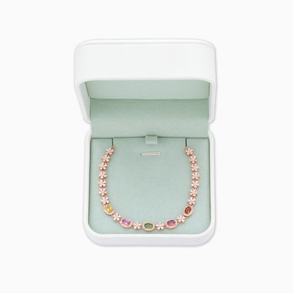 Snowflake Galaxy Tourmaline Bracelet
