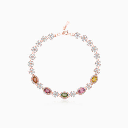 Snowflake Galaxy Tourmaline Bracelet