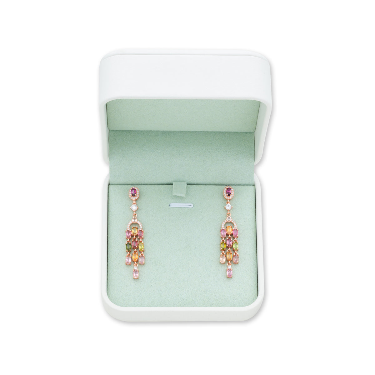 Four-Leaf Harmony Tourmaline Earrings