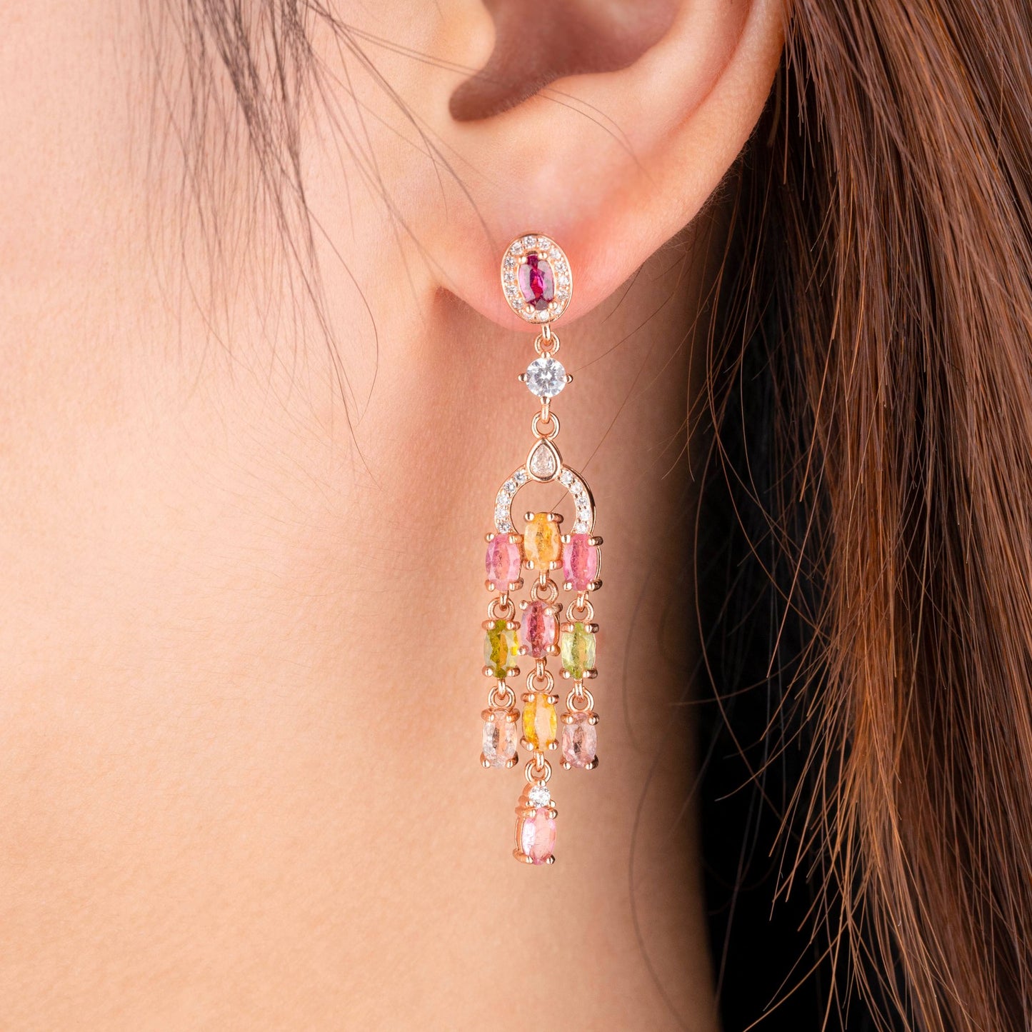 Aurora Glow Tourmaline Earrings