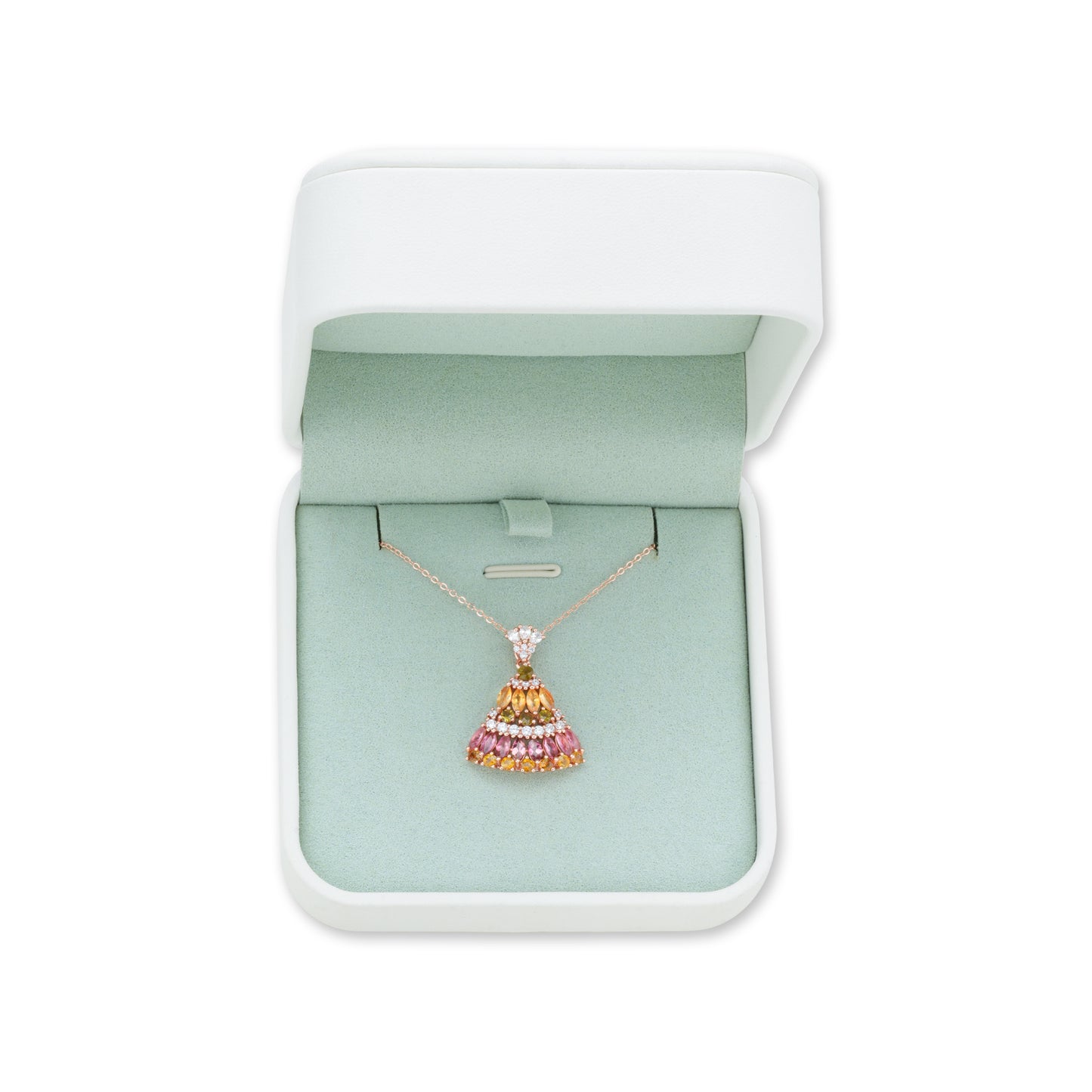 Azure Tranquility Tourmaline Pendant
