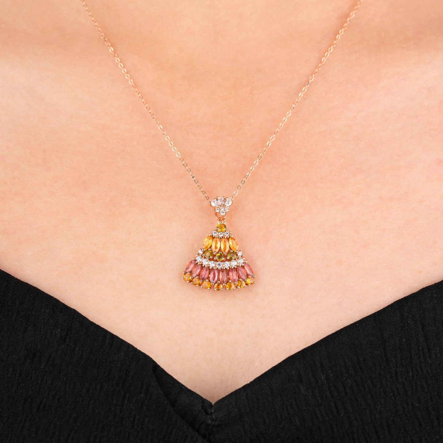 Azure Tranquility Tourmaline Pendant