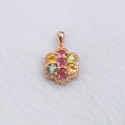 Gypsophila Style Tourmaline Pendant