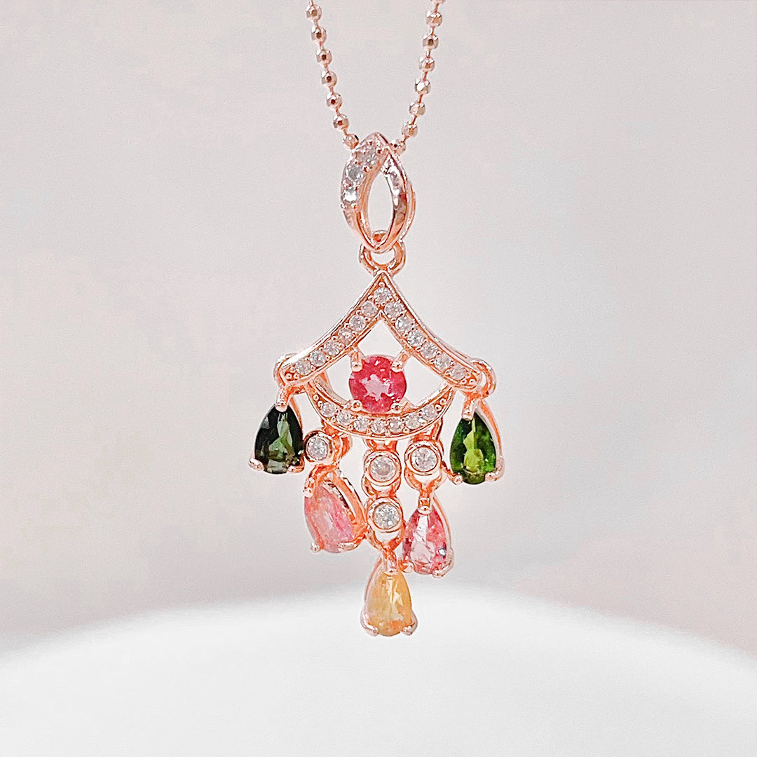 Mystic Galaxy Tourmaline Pendant