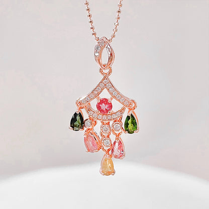 Mystic Galaxy Tourmaline Pendant