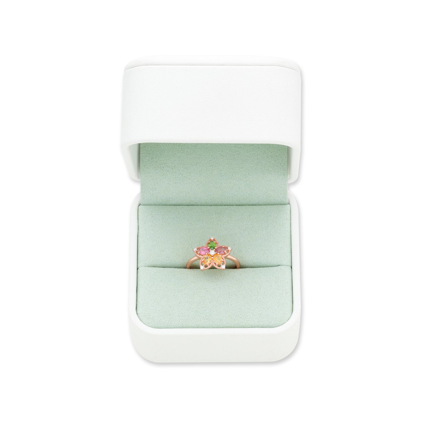 Blossoming Beauty Tourmaline Floral Ring