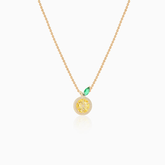 Fresh Lemon Charm Necklace