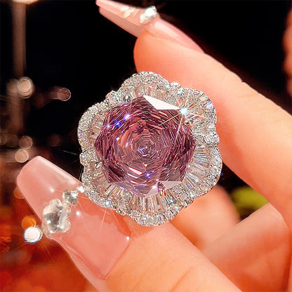 Rose Bloom Swirl Ring