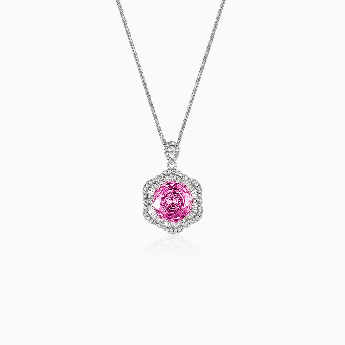 Rose Bloom Swirl Necklace