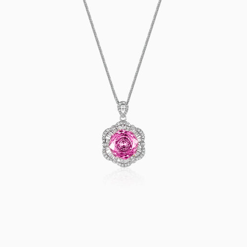 Rose Bloom Swirl Necklace