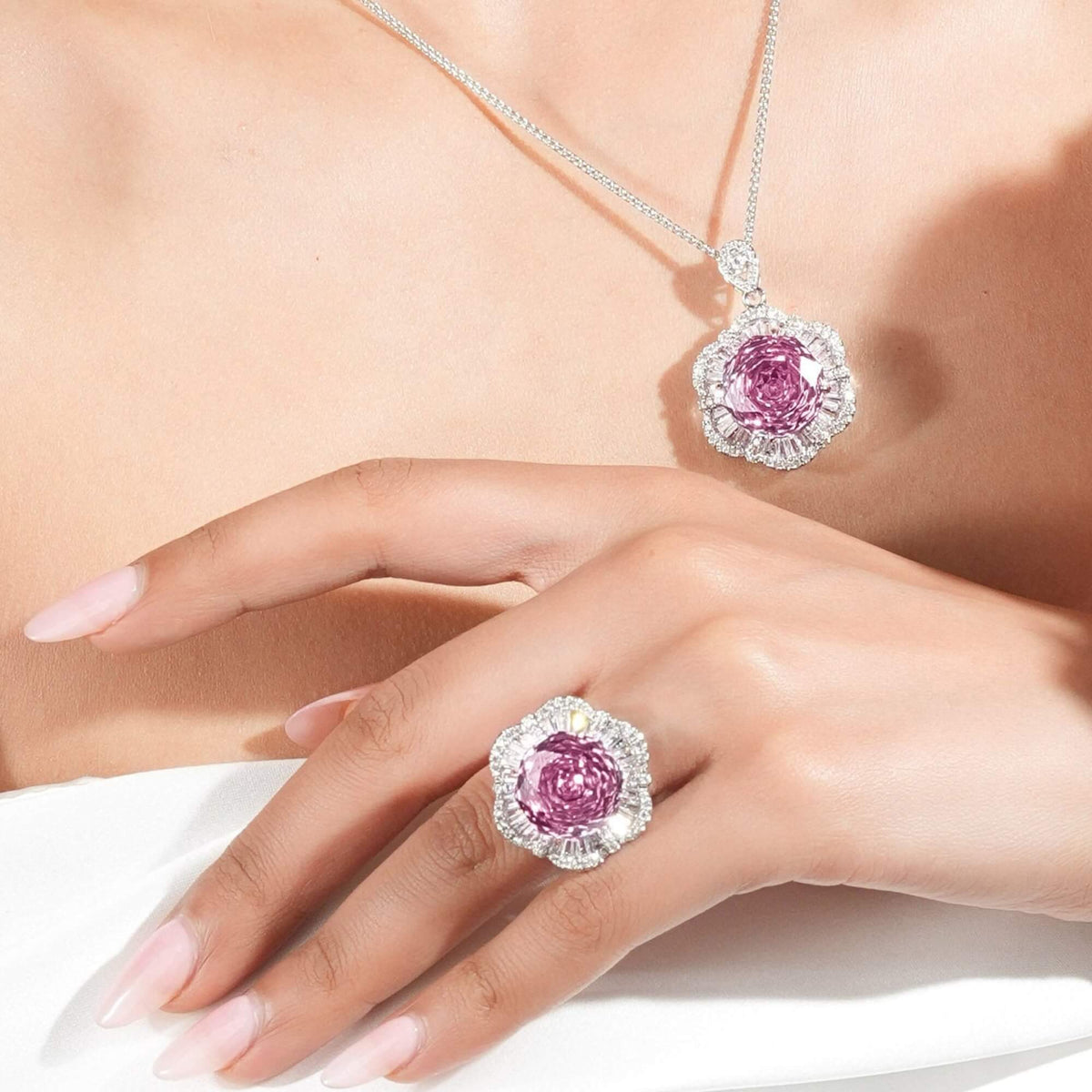 Rose Bloom Swirl Ring