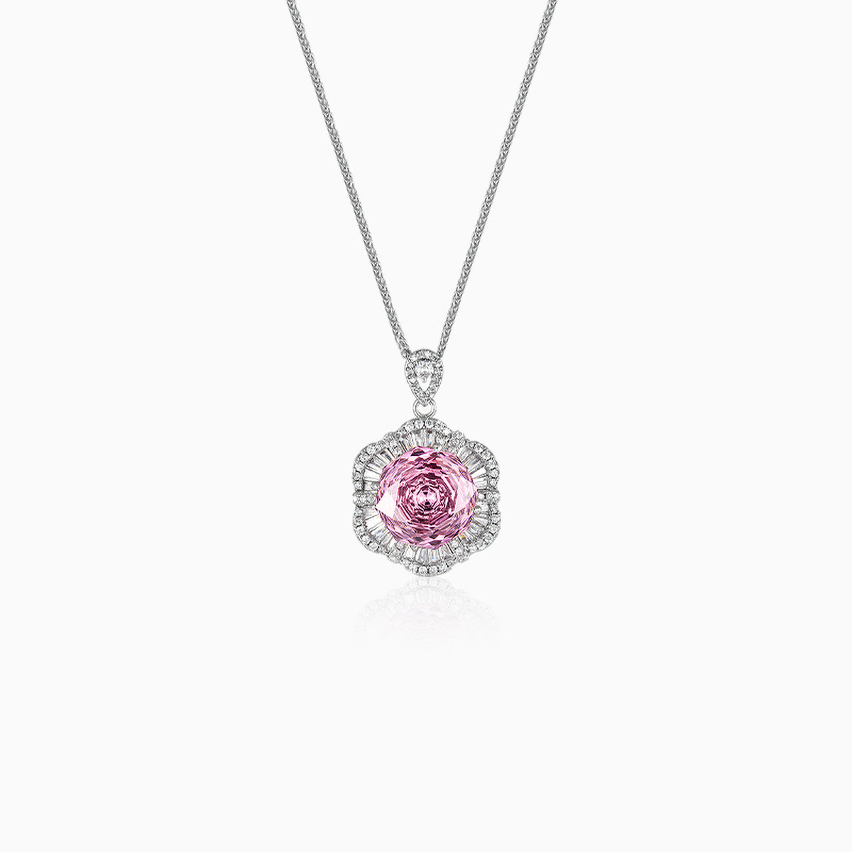 Rose Bloom Swirl Necklace