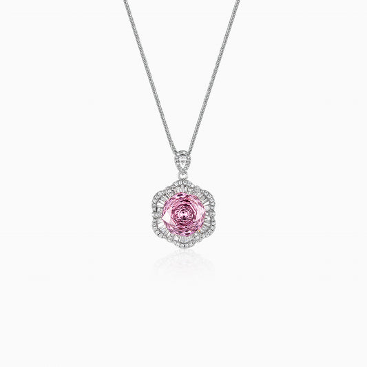 Rose Bloom Swirl Necklace