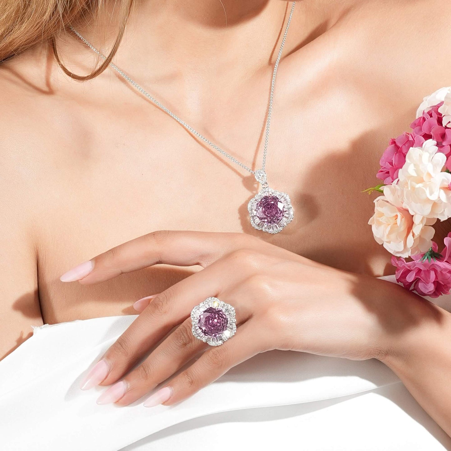 Rose Bloom Swirl Ring