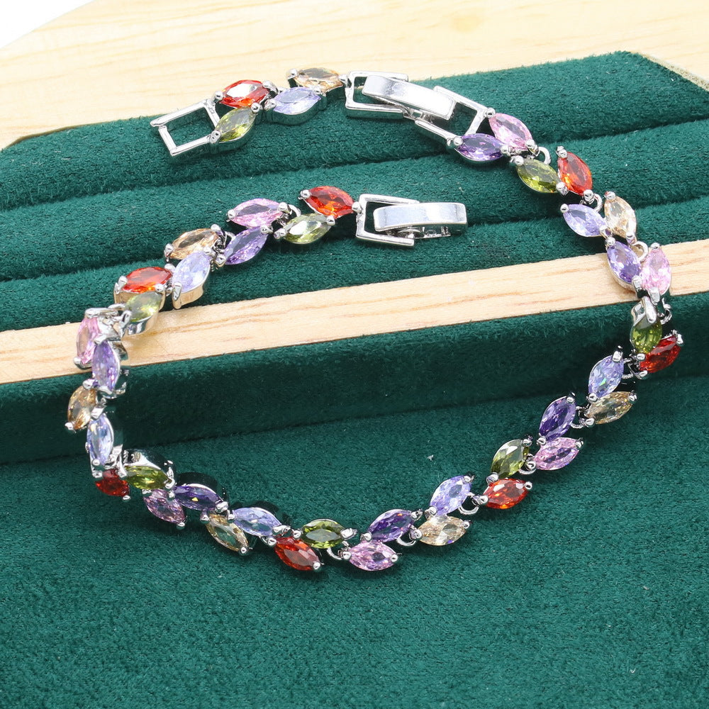 Colorful Petal Jewelry Set