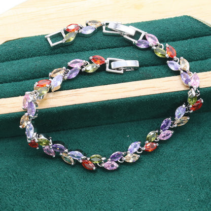 Colorful Petal Jewelry Set
