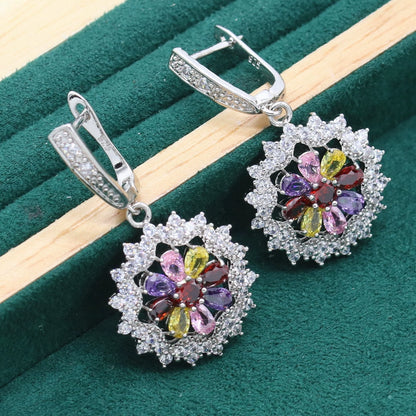 Colorful Petal Jewelry Set