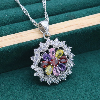Colorful Petal Jewelry Set