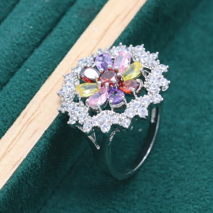 Colorful Petal Jewelry Set