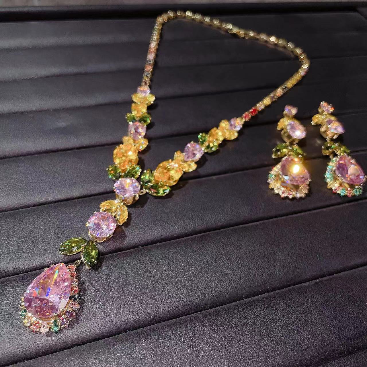 Floral Vine Stamement Jewelry Set