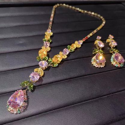 Floral Vine Stamement Jewelry Set