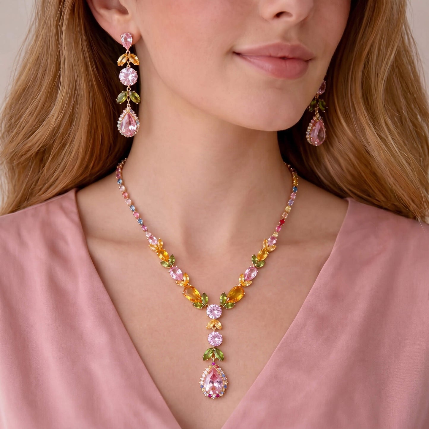 Floral Vine Statement Jewelry Set