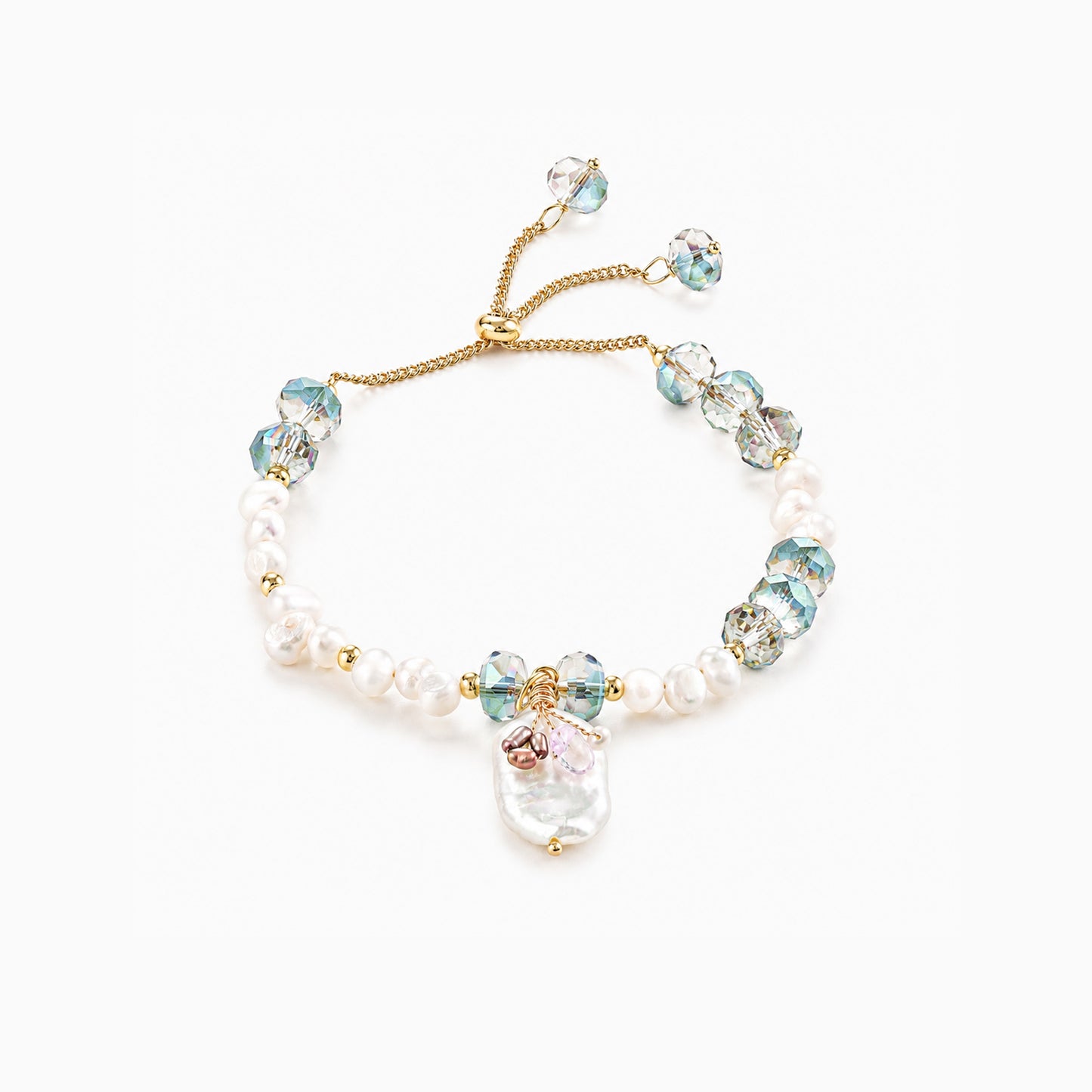 Aurora Crystal Pearl Jewelry Set