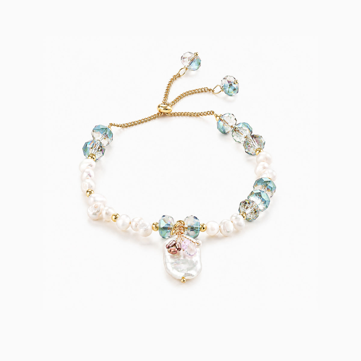 Aurora Crystal Pearl Jewelry Set