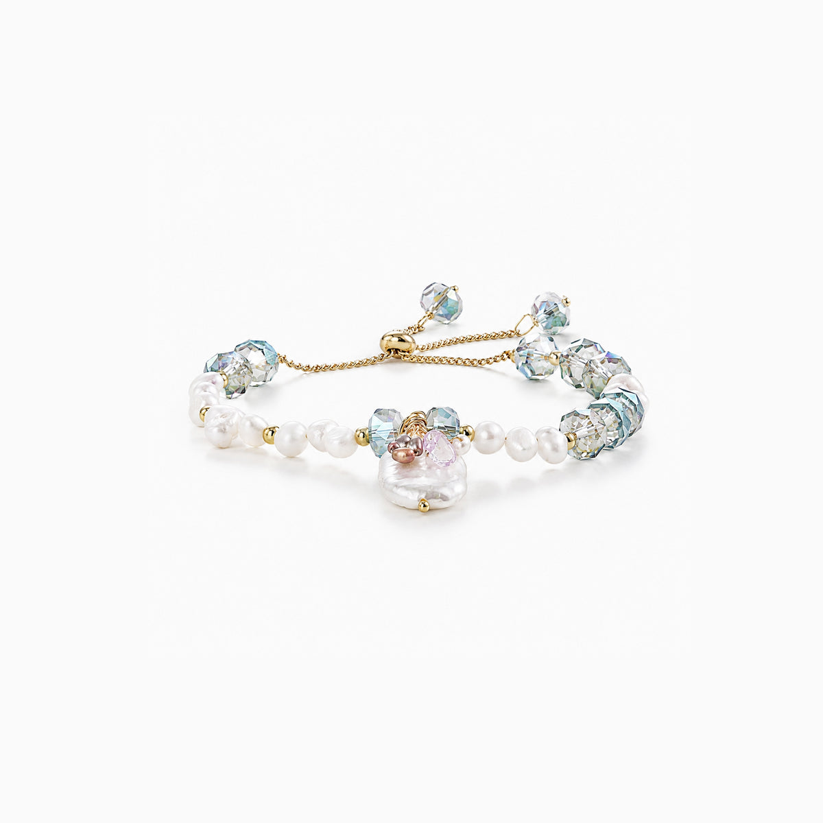 Aurora Crystal Pearl Jewelry Set