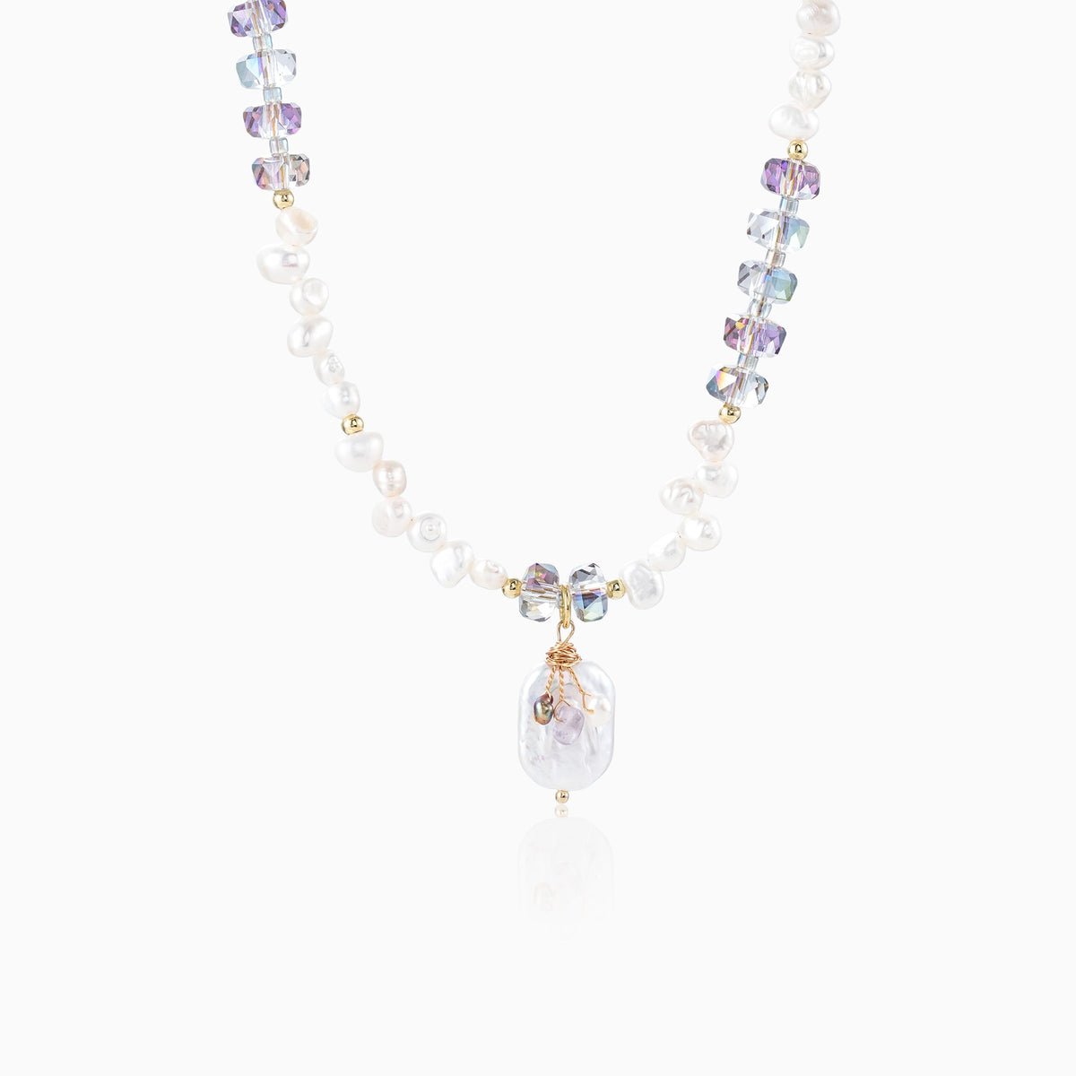 Aurora Crystal Pearl Jewelry Set