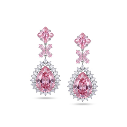 Pink Princess Floral Jewlery Set