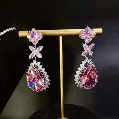 Pink Princess Floral Jewlery Set