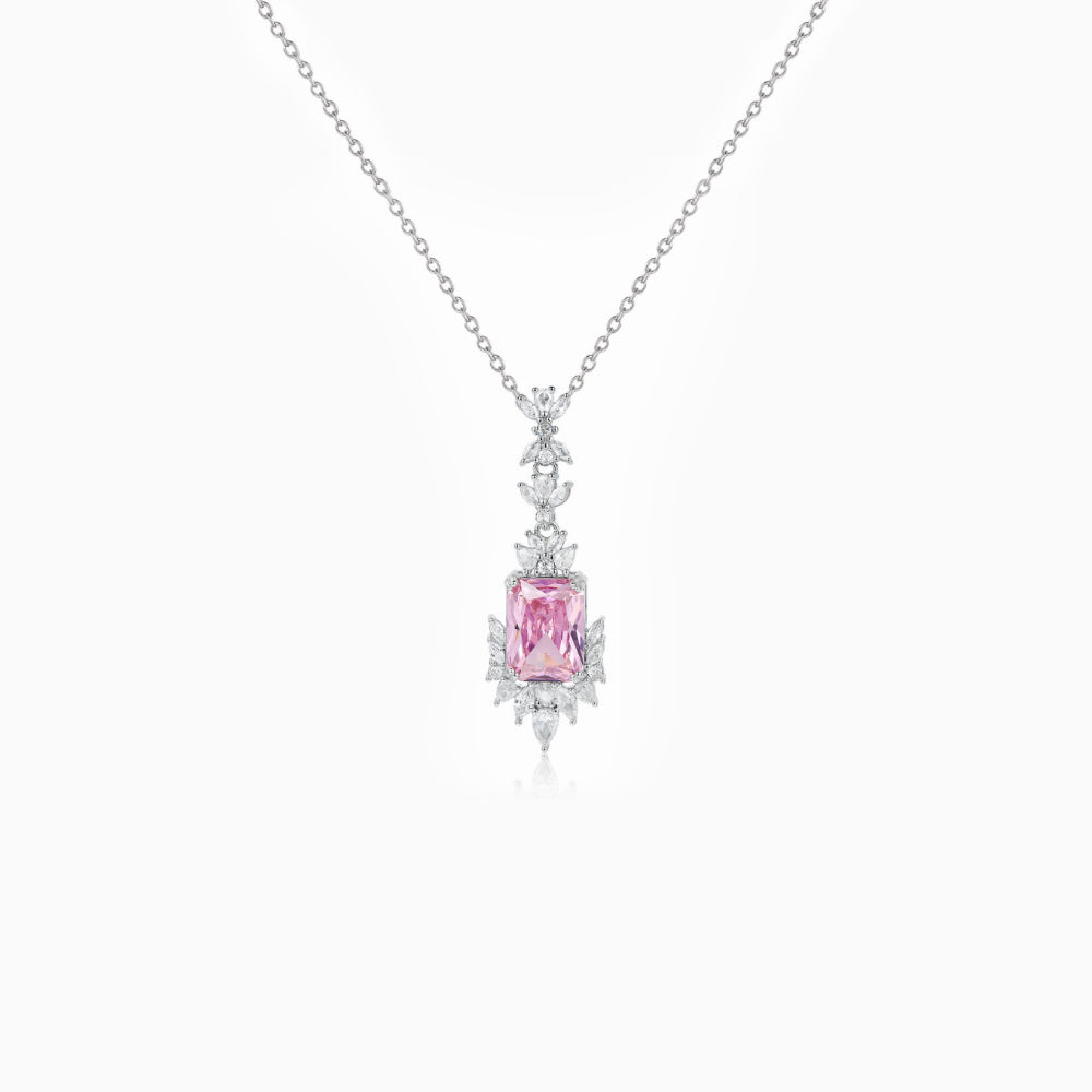 Pink Princess Cushion Jewlery Set