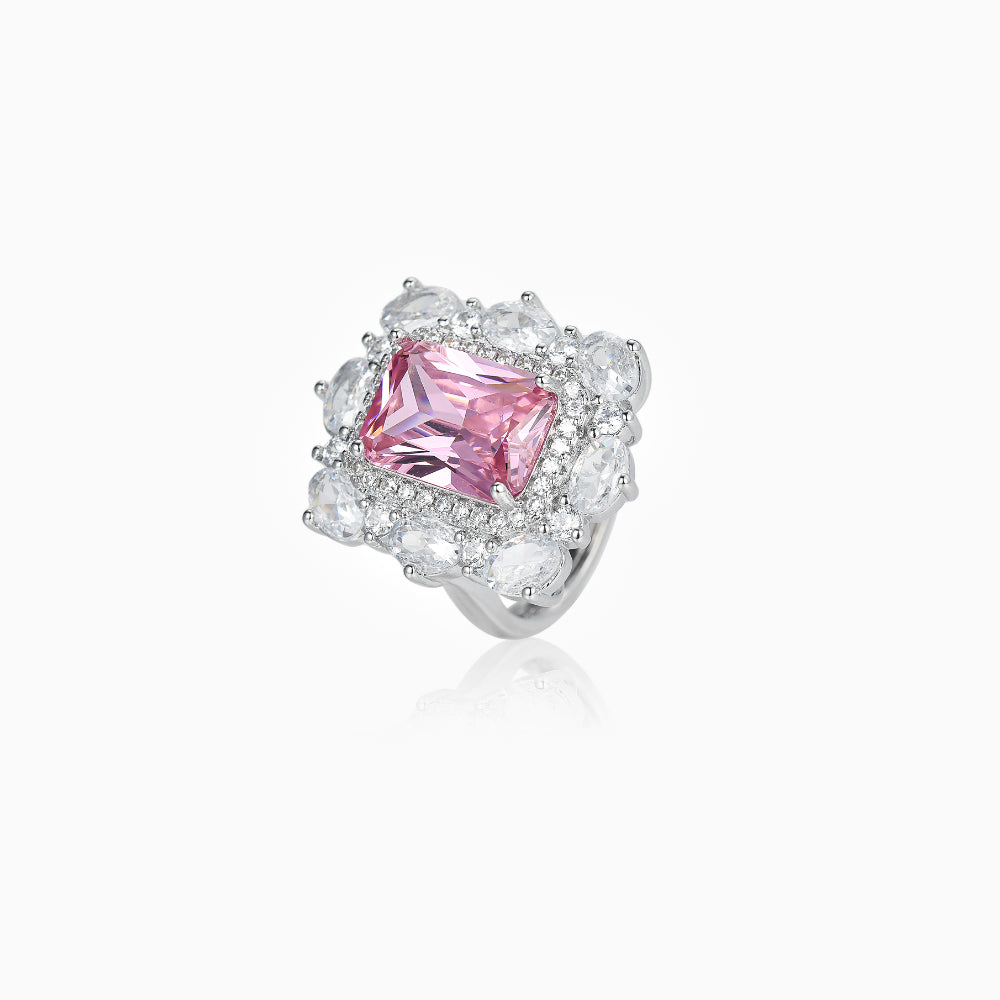 Pink Princess Cushion Jewlery Set