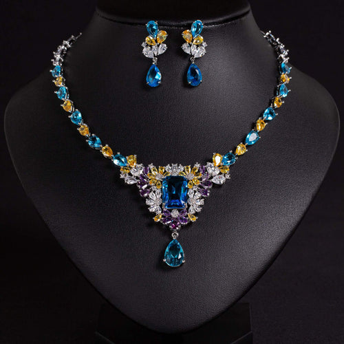 Royal Blue Statement Jewelry Sets