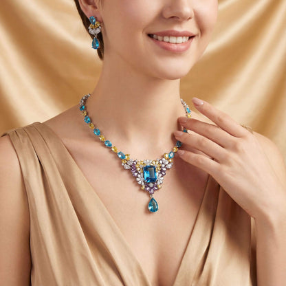 Royal Blue Statement Jewelry Sets