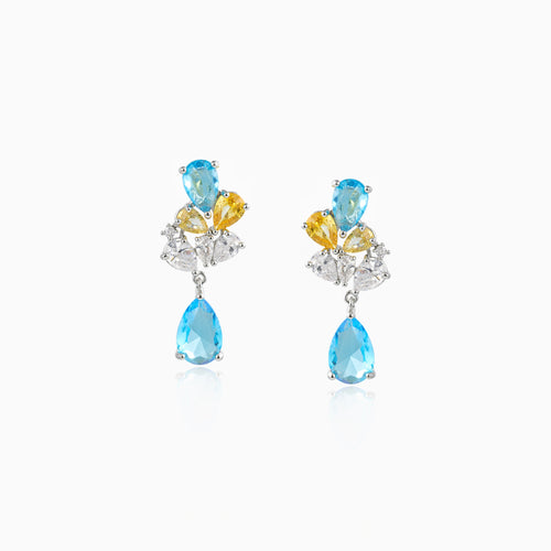 Royal Blue Statement Earrings