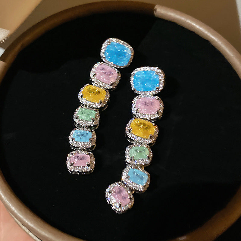 Candy Cube Drop Earrings