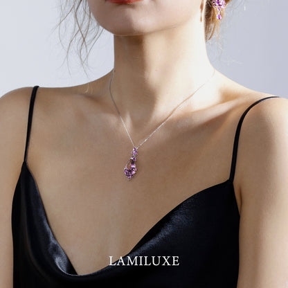 Amethyst Elegance 925 Silver Pendant