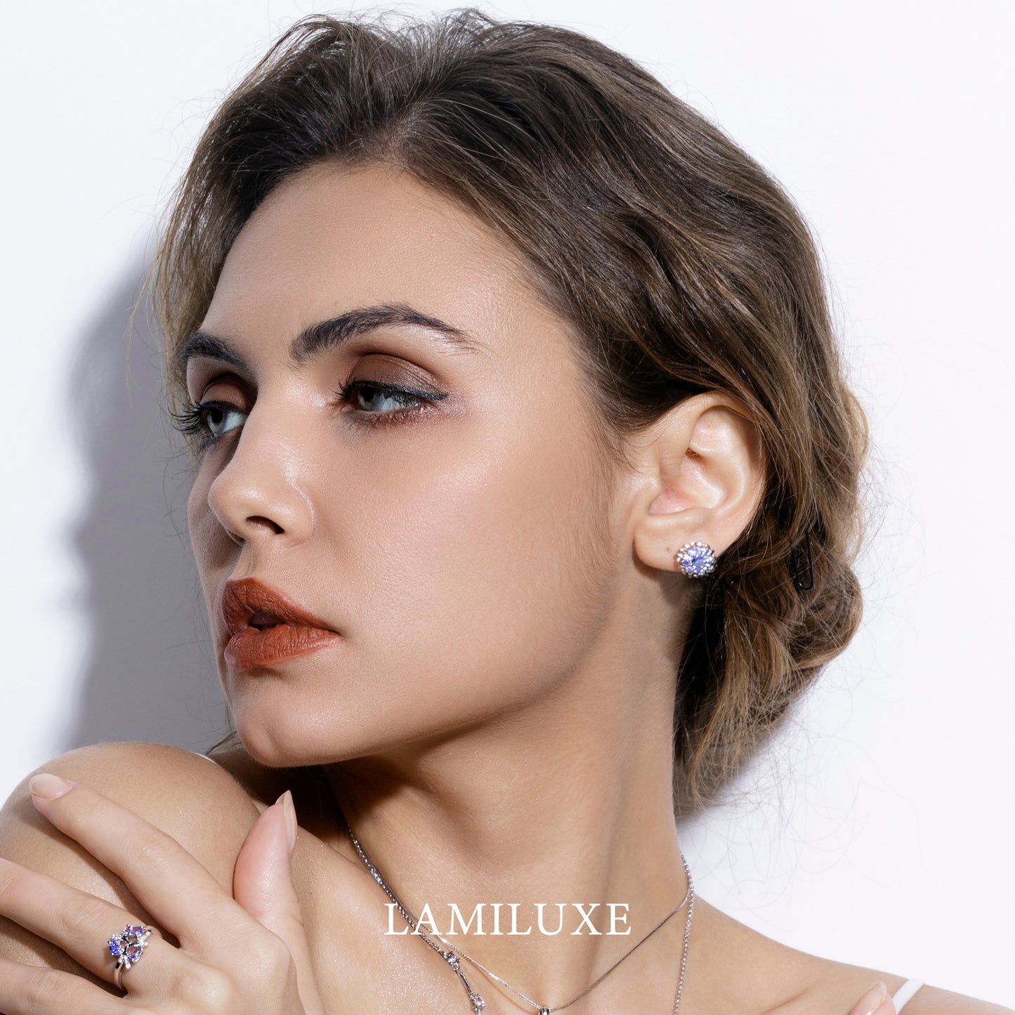 Tanzanite Protection Bloom Earrings