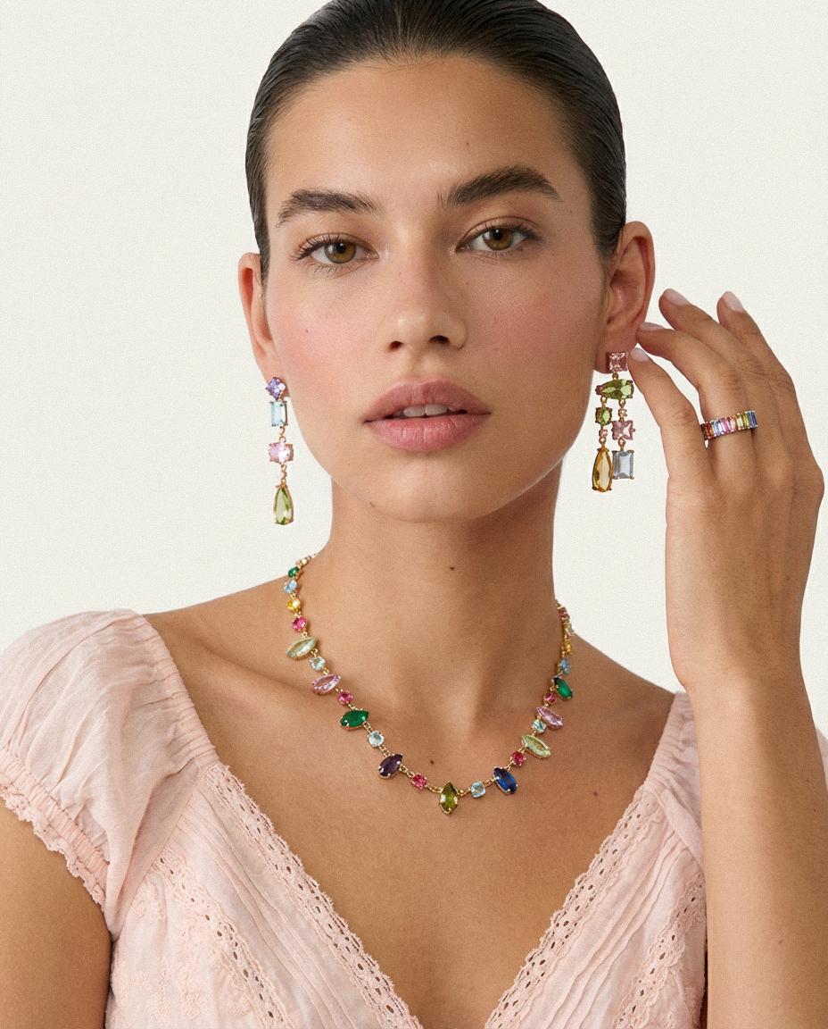 Asymmetrical Mixed Shaped Earrings