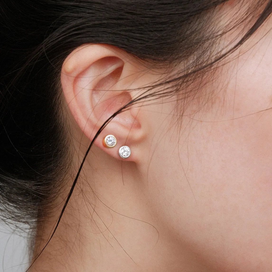 Beans Moissanite Earrings