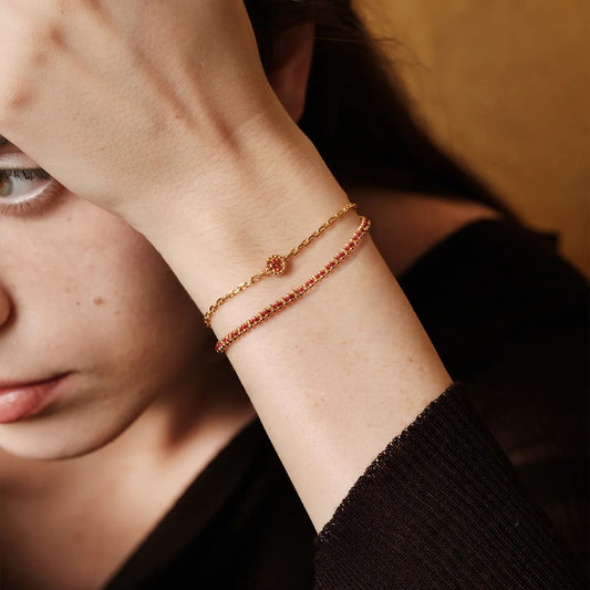 Retro Macrame Cord Bracelet
